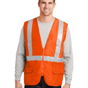 Men's ANSI Class 2 Safety Pocket Vest